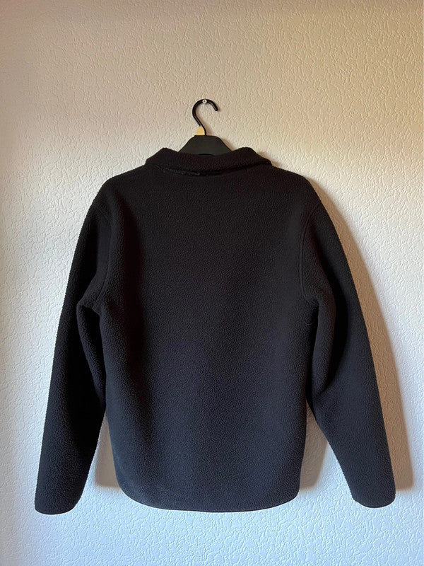 H&M Black Thermal Quarter Zip Fleece Medium