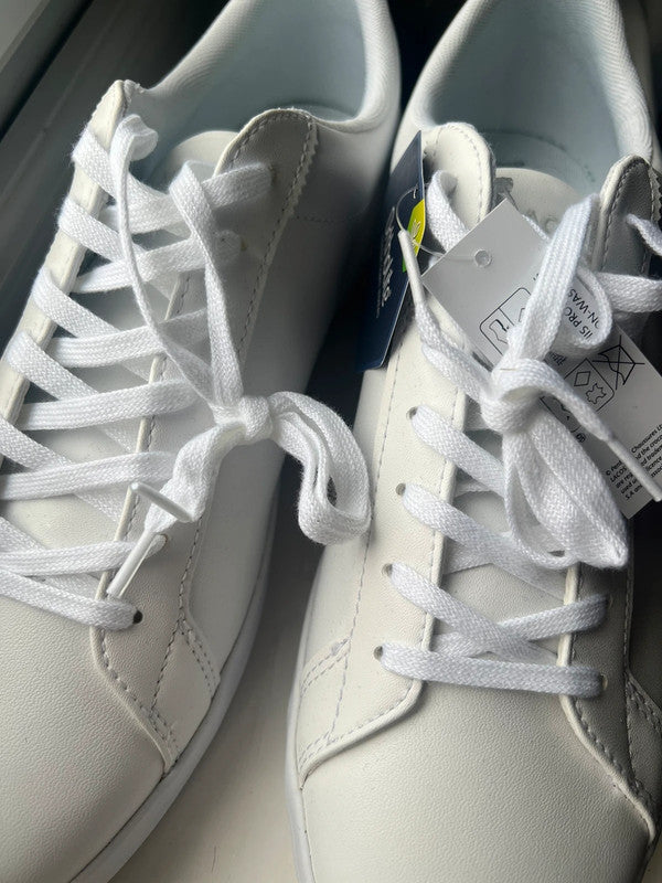 White Lacoste trainers