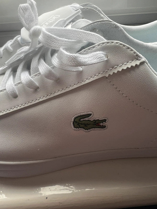 White Lacoste trainers